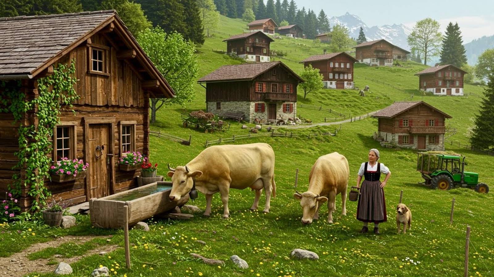 Деревня Урнаш, Швейцария. Пешеходная экскурсия 4K - Самые красивые швейцарские деревни | #шариклайф смотреть онлайн