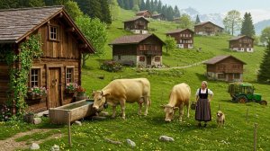 Деревня Урнаш, Швейцария. Пешеходная экскурсия 4K - Самые красивые швейцарские деревни | #шариклайф