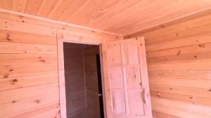 Построили классическую баню из бруса 6х6 с печкой