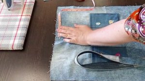 Красивая сумка из старых джинсов. Сшила эксклюзив своими руками совершено бесплатно.