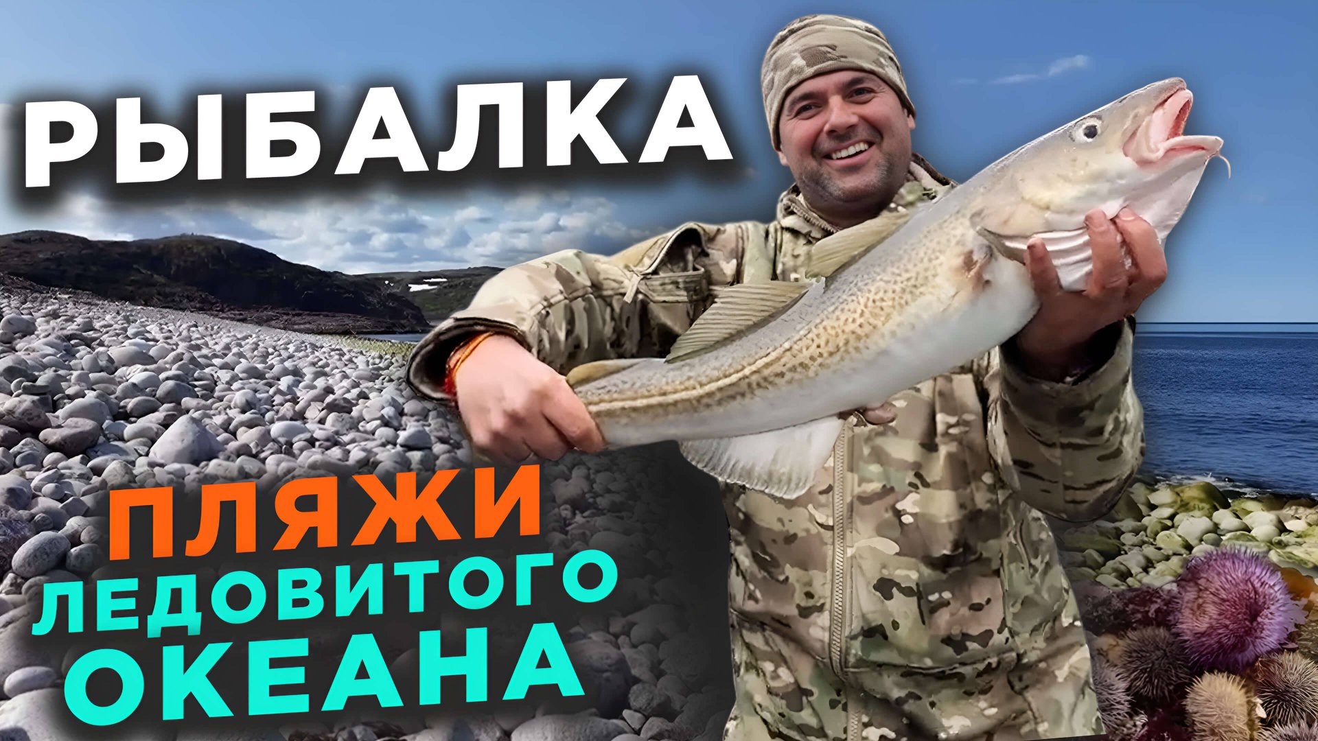 Пляжи Ледовитого океана Рыбалка Териберка Треска Киты смотреть онлайн