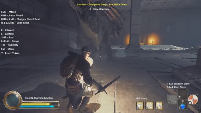 Dungeonsdeep- Геймплей( первый визит  к дракоше)