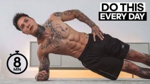 Делай планку по 8 минут в день и увидешь результат!