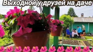 Выходной провели у друзей на даче..