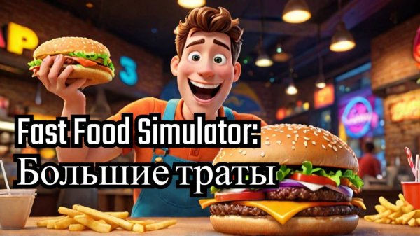 Обновил ресторан и потратил много денег в Fast Food Simulator