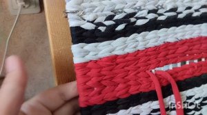 Плетение ковра на раме,как закончить изделие.Часть 2.