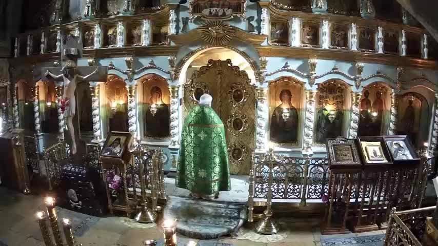 Отдание праздника Пятидесятницы Св. прав. Иоанна Кронштадтского Полиелейная утреня. Литургия смотреть онлайн