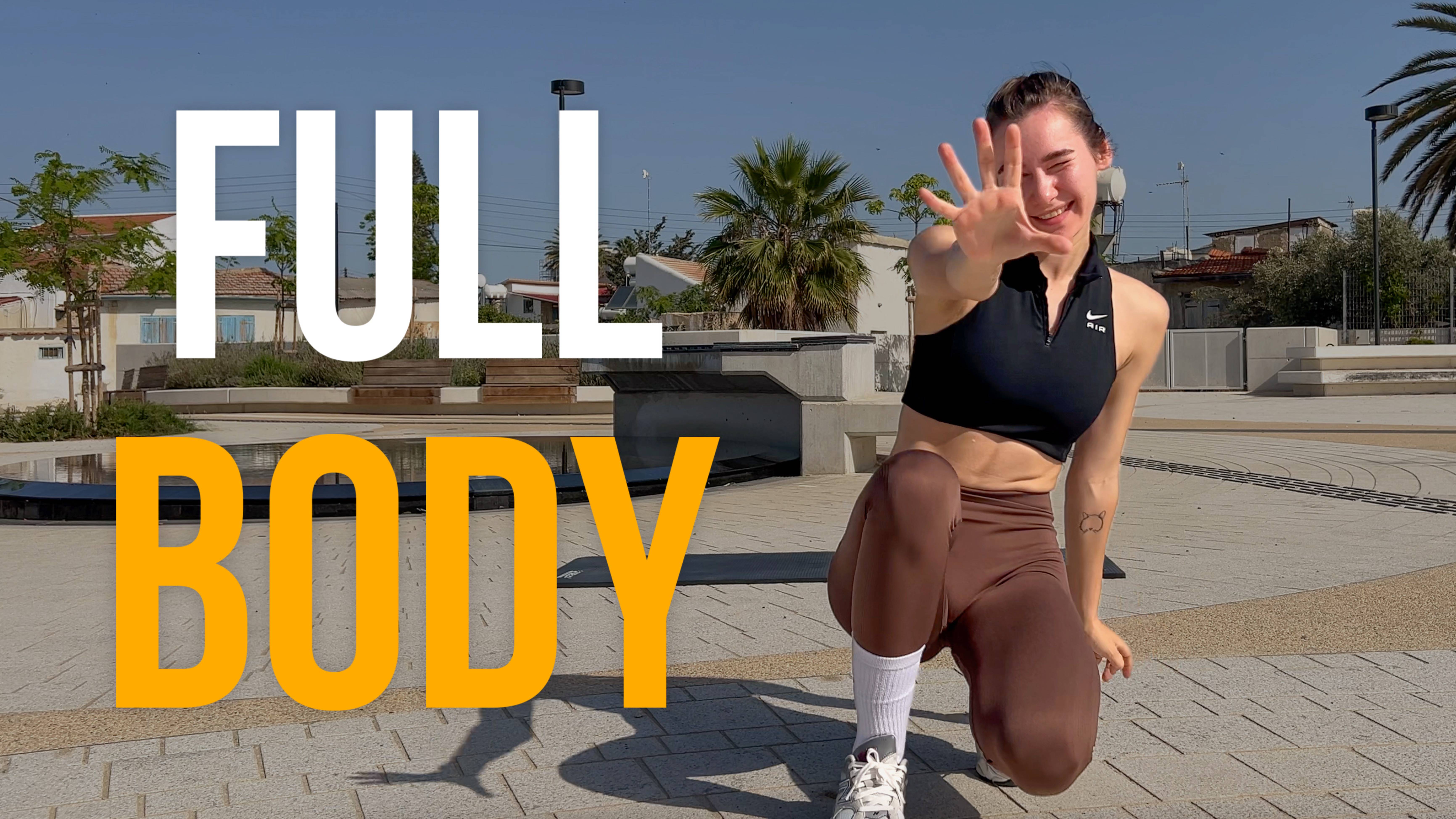 🔥 ТРЕНИРОВКА НА ВСЁ ТЕЛО с гантелями | Реальный результат за 30 минут - Будет потно 😉 #фитнесдома смотреть онлайн