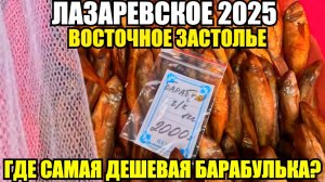 ЛАЗАРЕВСКОЕ 2025/ВОСТОЧНОЕ ЗАСТОЛЬЕ/ДЕШЕВАЯ БАРАБУЛЯ #лазаревское2025 #барабуля #цены #обзор #море