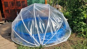 Крылья для вашего бассейна! Как сделать откидной купол-навес из полипропилена