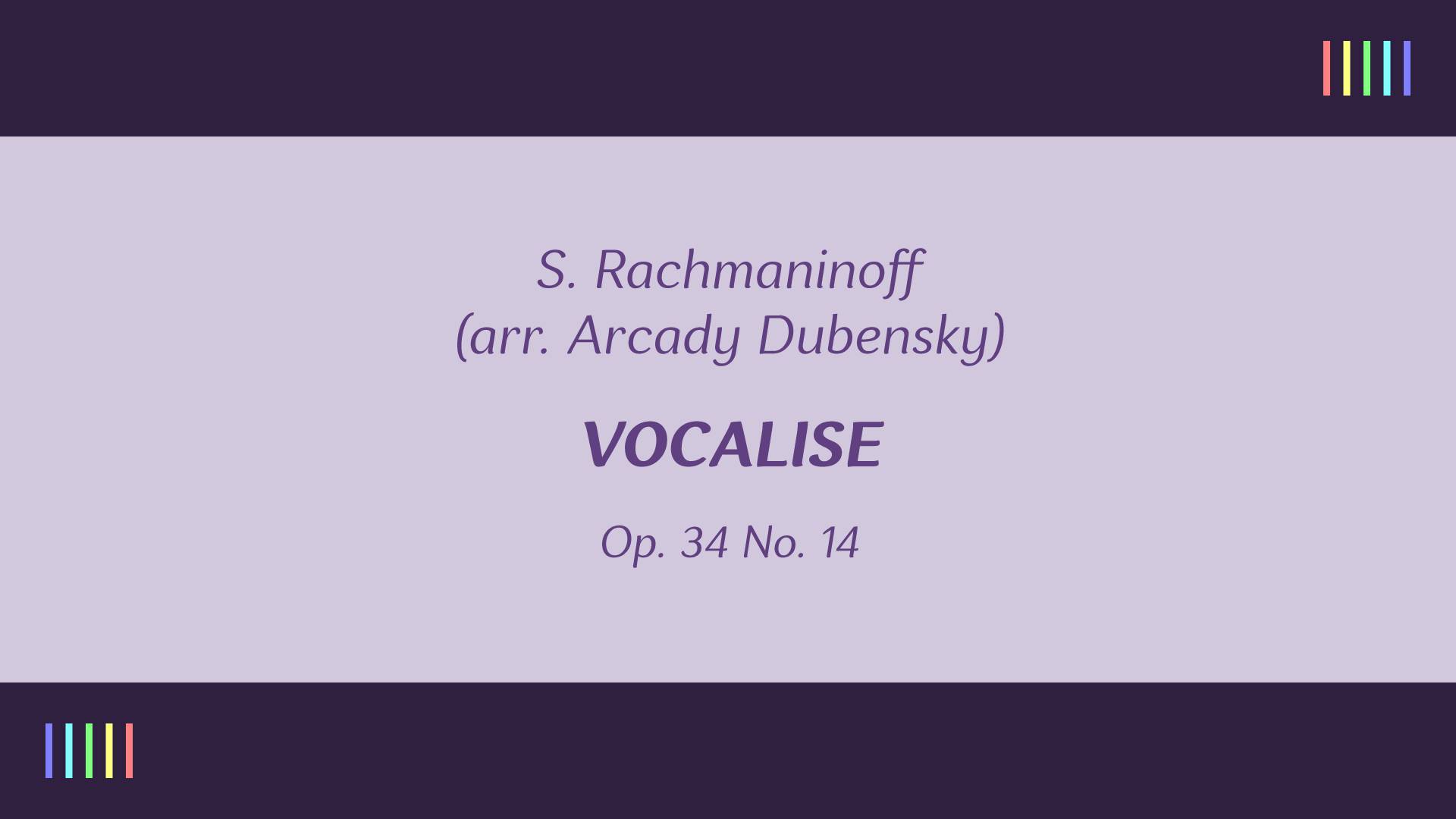 Anna Moffo — Vocalise (Rachmaninoff)