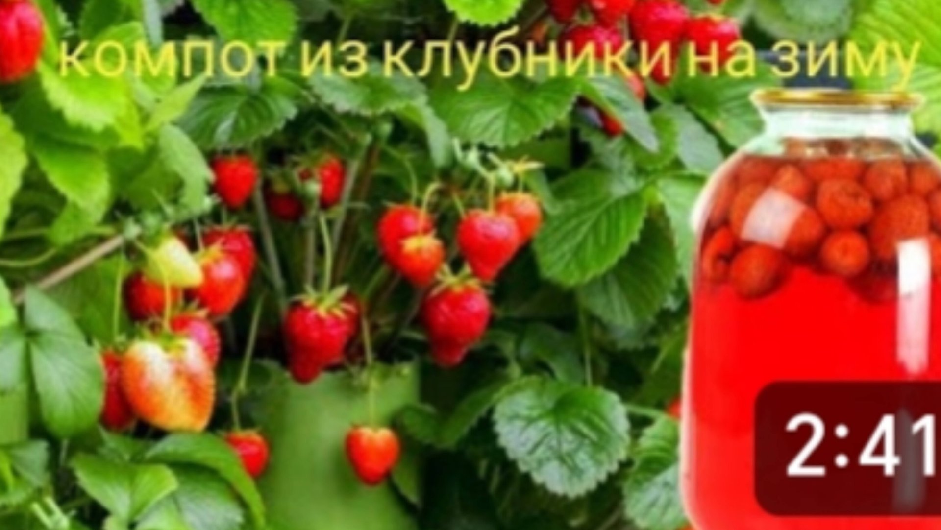 КОМПОТ из КЛУБНИКИ 🍓🍓🍓 на зиму. ПРОСТОЙ и КЛАССИЧЕСКИЙ рецепт. 🍓🍓🍓КЛУБНИЧНЫЙ КОМПОТ. смотреть онлайн