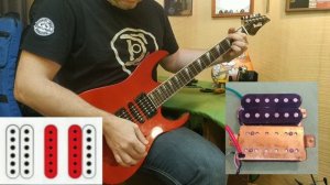 Подделка Seymour Duncan (Китай) vs родные Ibanez Gio звукосниматели.