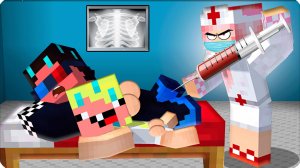 😳 ЛЕСКА СТАЛА СУМАСШЕДШИМ ДОКТОРОМ и ПОСТАВИЛА НАМ БОЛЬШОЙ УКОЛ! НУБИК ШЕДИ в МАЙНКРАФТ! MINECRAFT