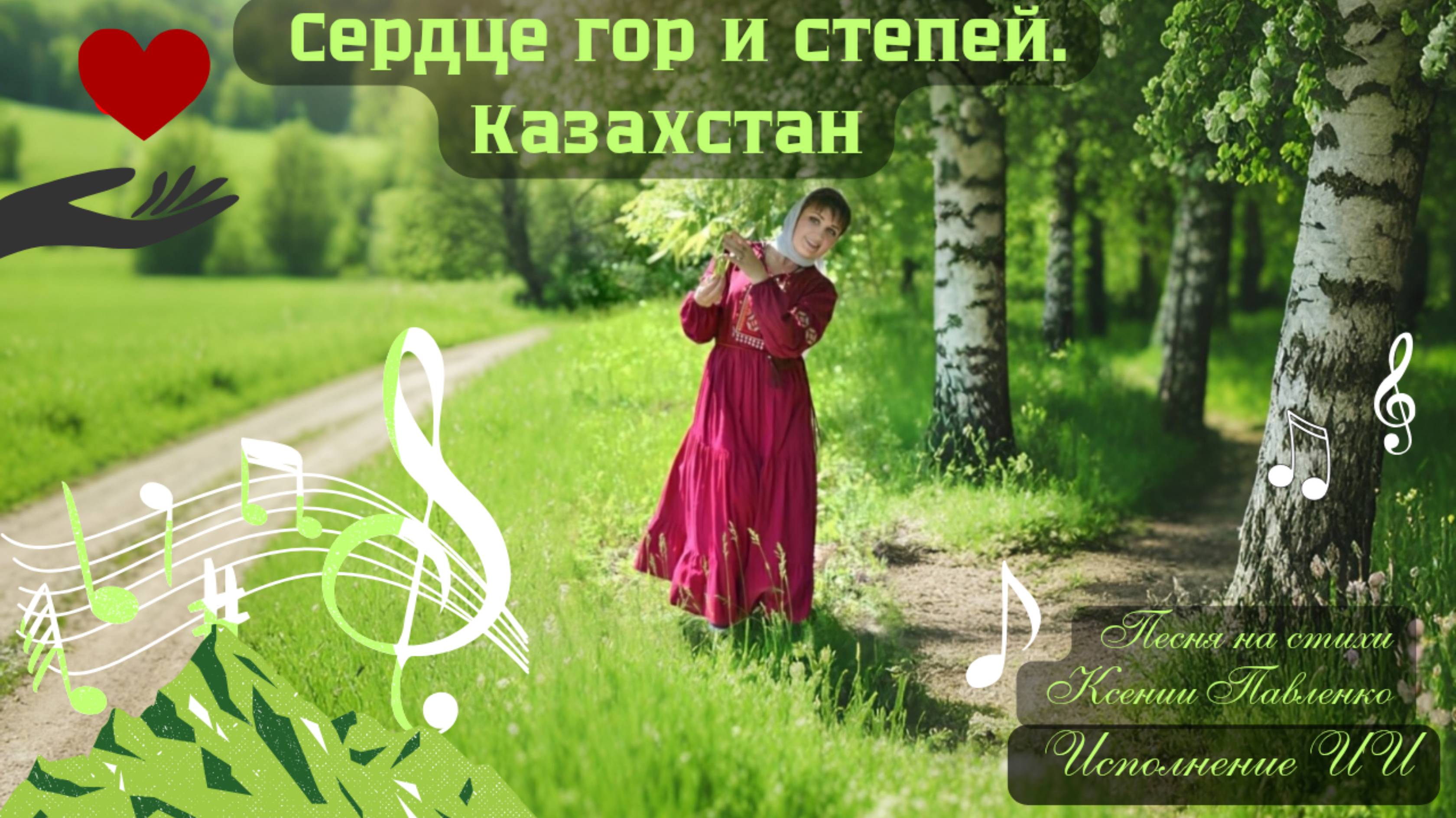 "Сердце гор и степей Казахстан " песня на стихи Ксении Павленко смотреть онлайн