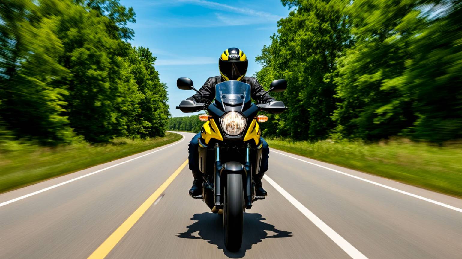 Турист на кросс трассе. Дорога с обгонами / Suzuki V-strom 650