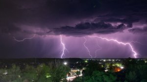 Гроза с ливнем