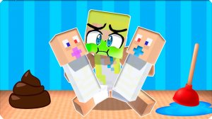 🤢 У МЕНЯ ПОЯВИЛИСЬ ДЕТИ в МАЙНКРАФТ! НУБИК vs МАЛЫШИ