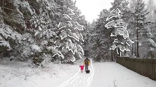 🎄Зимняя сказка | Деревенский быт, праздничный уют (11 серия) || Ежевичный сад