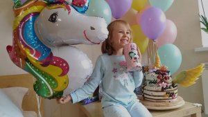 День Рождение Кати 6 лет Платье принцессы Happy birthday Pretty Katy Queen