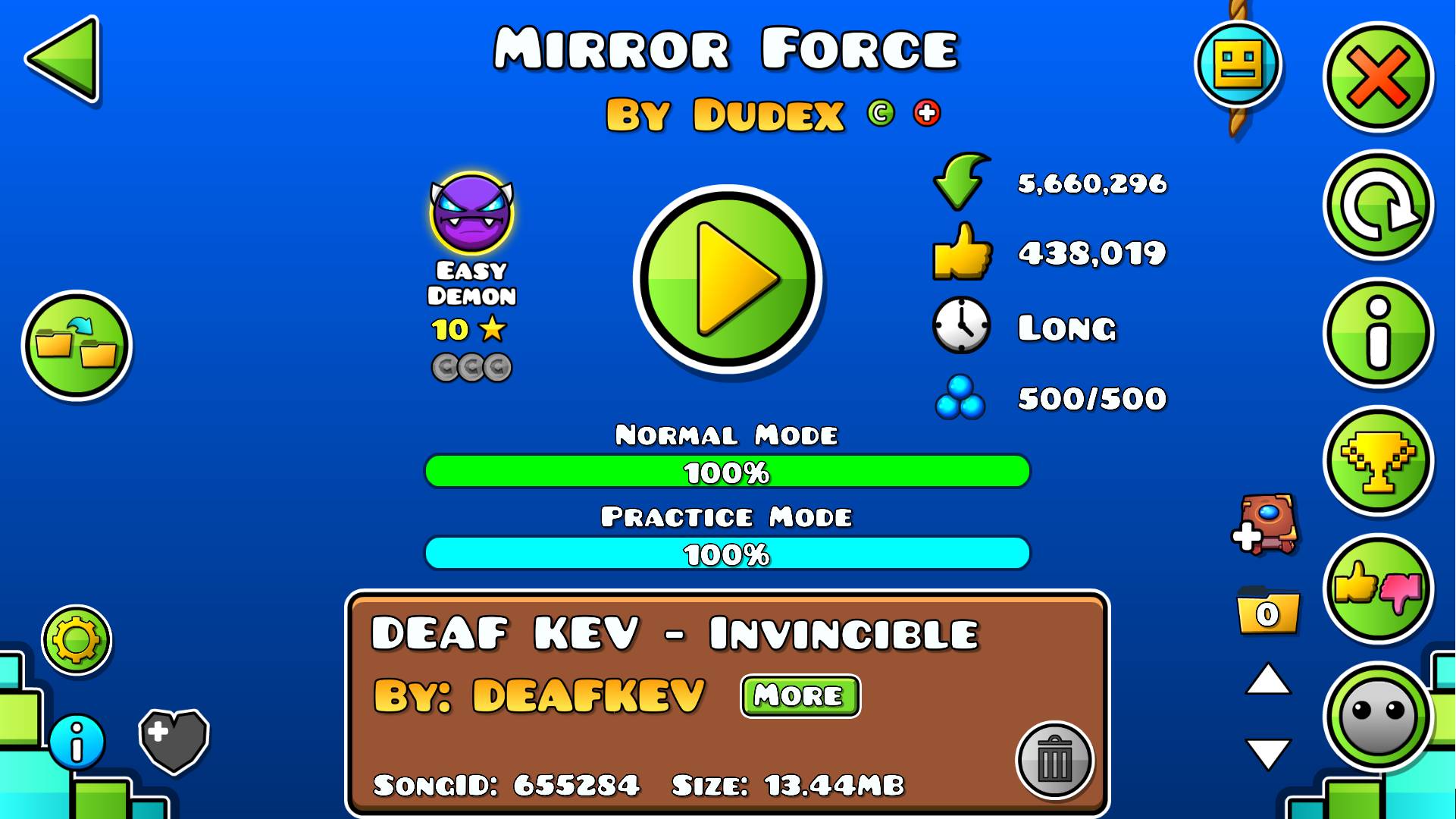 Mirror force gg! Geometry dash (3) смотреть онлайн