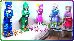 5 малышек из Щенячий патруль и Герои в масках танцуют!