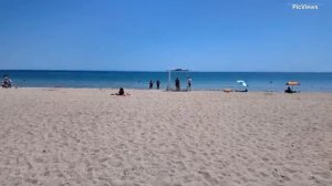 Крым посёлок Мирный сегодня 14 июня 2025. Обстановка на пляже, какая погода и море сейчас