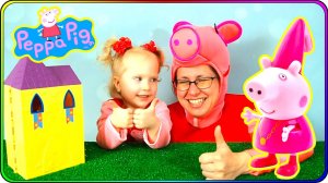 Играем в игровой набор - Замок свинки Пеппы - Пеппа принцесса!