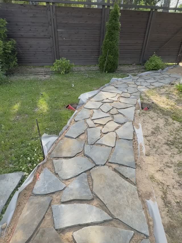 Укладка плитняка