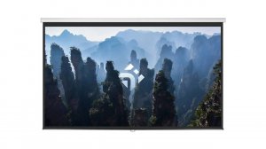 Настенный, потолочный экран с диагональю 150 дюймов рулонного типа для проектора