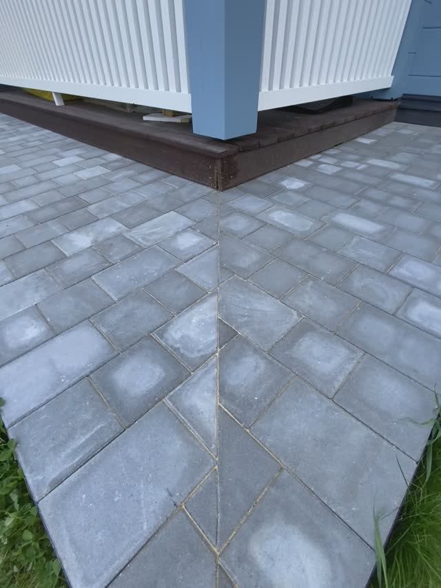 Подрезка брусчатки