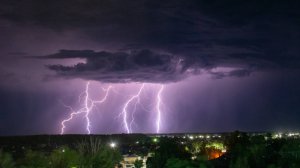 Слабая гроза 27 июля 2020