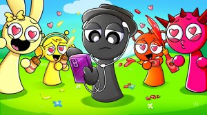 БЛЭК ИГНОРИРУЕТ Всех В Течение 24 Часов?! Анимация Спрунки из Суперсемейки