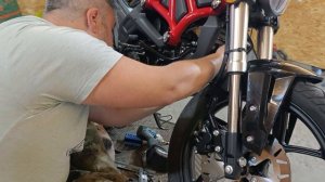 vmc monster 125 установка радиатора масляного