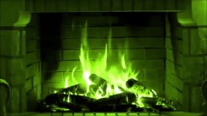 Домашний Камин 2 - зеленый огонь, для романтики и вечеринки Relaxing Fireplace релакс