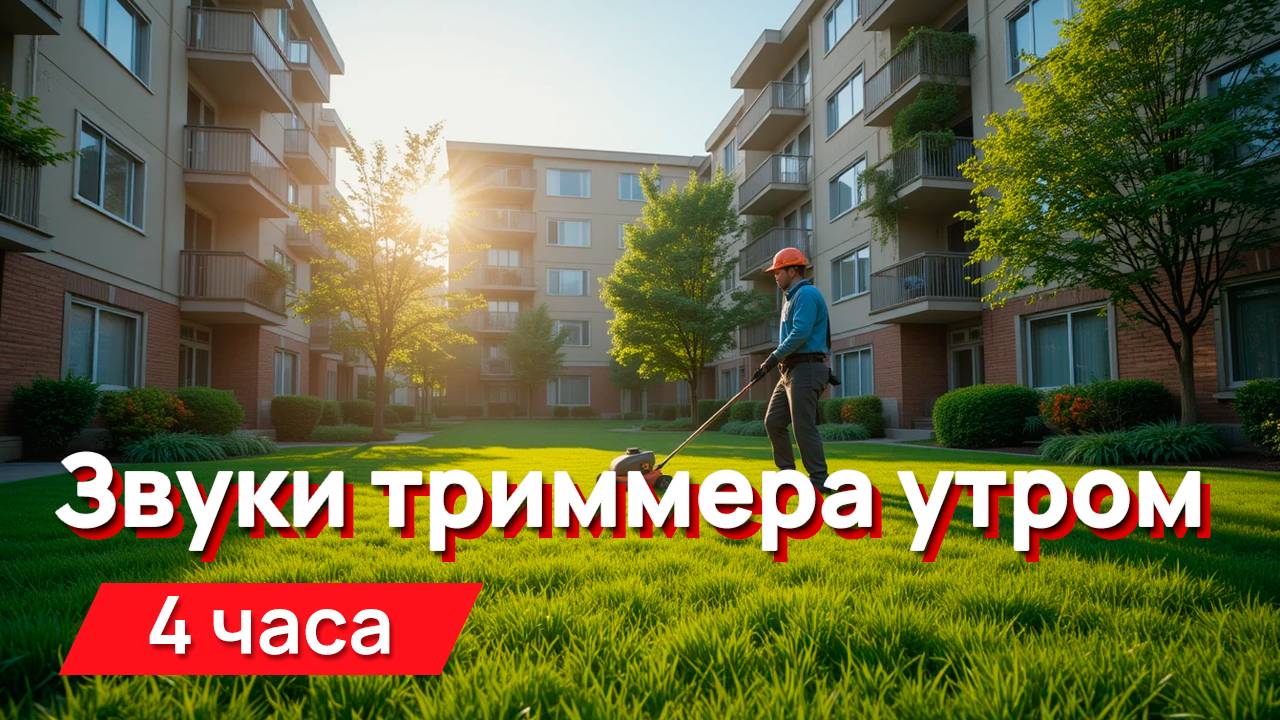 Звуки для соседей - тот самый звук триммера для покоса травы утром