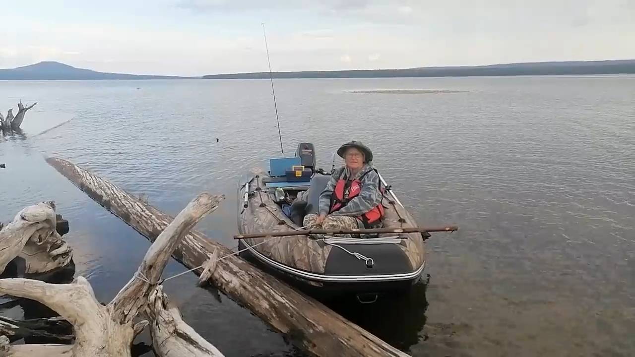 Лодка Хатанга-330 и мотор Парсун 5,0 под полной загрузкой смотреть онлайн