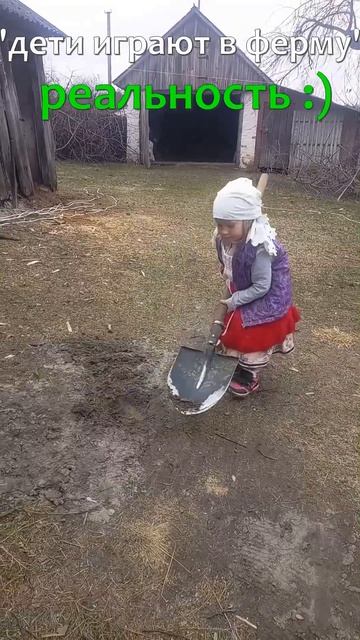 ожидание VS реальность - дети играют в ферму