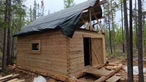 Как мы строили охотничью избушку и охотились осенью на гусей