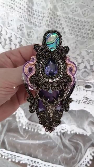 Очередной заказ на украшение в сутажной технике #сутажнаявышивка #handmade #украшенияназаказ смотреть онлайн