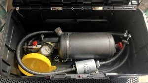 Самодельная станция для промывки форсунок. Из огнетушителя.