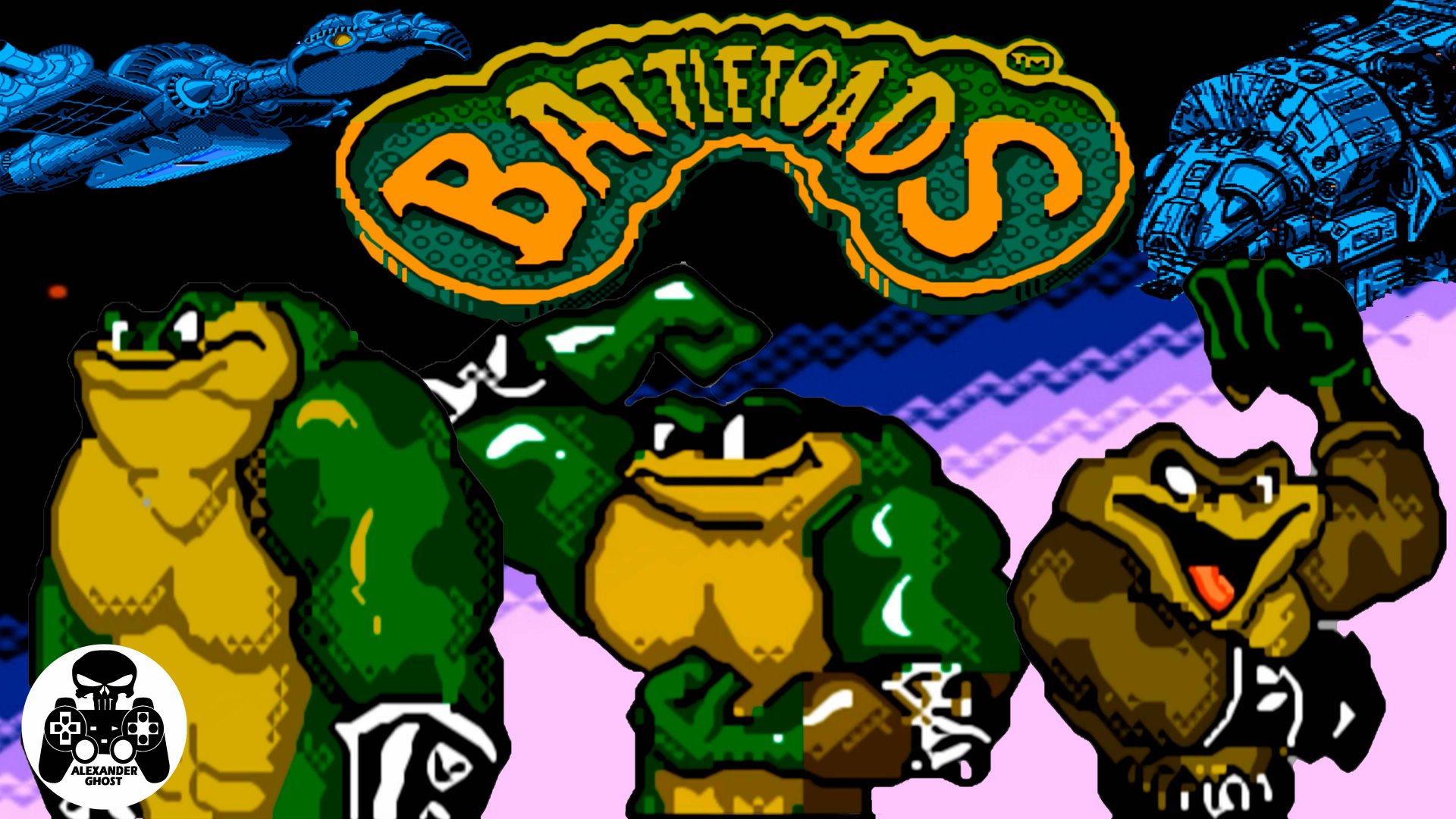 Battletoads (Боевые Жабы) прохождение Rash NES/Famicom/Dendy смотреть онлайн