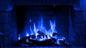 Телевизора Камин 2 - синий огонь видео, для романтики и вечеринки Relaxing Fireplace релакс горящий