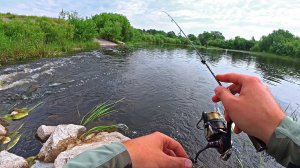 Рыбалка на Ультралайт в Июне. Разная рыба на ПЕРЕКАТАХ. Мормышинг. Микровертушка