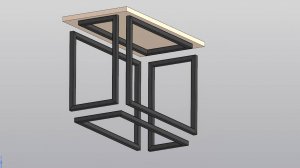 Как создать стол в стиле ЛОФТ в 3д в КОМПАС 3D Трехмерный каркас Профили по образующим Разделка