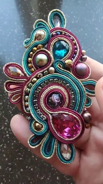 Сутажная вышивка. Научиться вышивать в сутажной технике #сутажнаявышивка смотреть онлайн