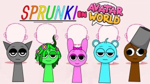 Как создать персонажей Спрунки 👾🛸 в Avatar World!!!