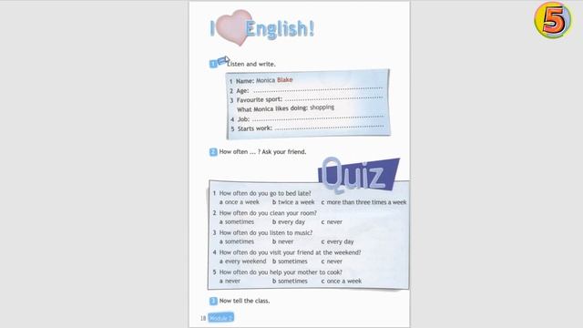 Spotlight 4. Страница 32-33. Упражнения 3 - 5 . Английский язык. 4 класс. Present indefinite. смотреть онлайн
