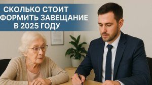 Сколько стоит завещание в 2025 году?