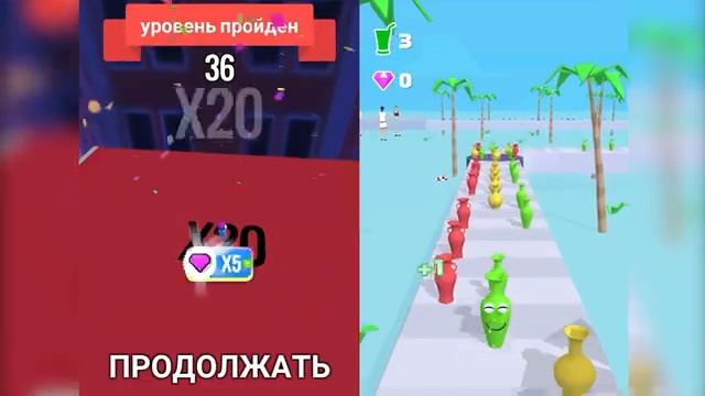 Roof Rails Juice Run - All Level Gameplay Android,iOS - NEW APK GAME BIG UPDATE Part 2 смотреть онлайн